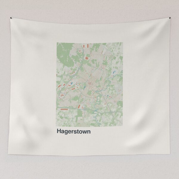 Item preview, Hagerstown Minimalistic Map Art designed and sold by MapsNerd.