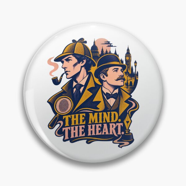 Item preview, Sherlock Holmes and Watson: The Mind and the Heart designed and sold by Fenay Designs.