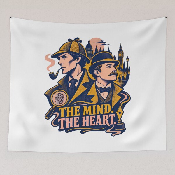 Item preview, Sherlock Holmes and Watson: The Mind and the Heart designed and sold by Fenay Designs.