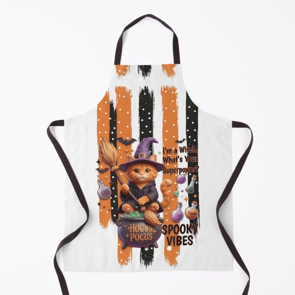 Item preview, Cute Witch Cat Spooky Vibes Halloween designed and sold by Basma Designs | Retro, Kawaii Shirts & Stickers.