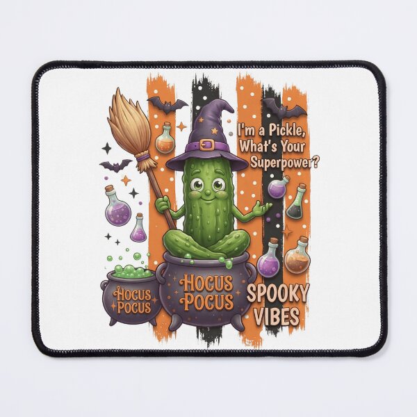 Item preview, Funny Pickle Witch Halloween Design designed and sold by Basma Designs | Retro, Kawaii Shirts & Stickers.