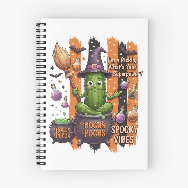 Artikelvorschau, Lustiges Gurkenhexen-Halloween-Design entworfen und verkauft von Basma Designs | Retro, Kawaii Shirts & Stickers.