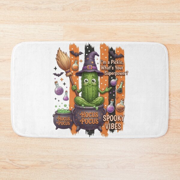 Artikelvorschau, Lustiges Gurkenhexen-Halloween-Design entworfen und verkauft von Basma Designs | Retro, Kawaii Shirts & Stickers.