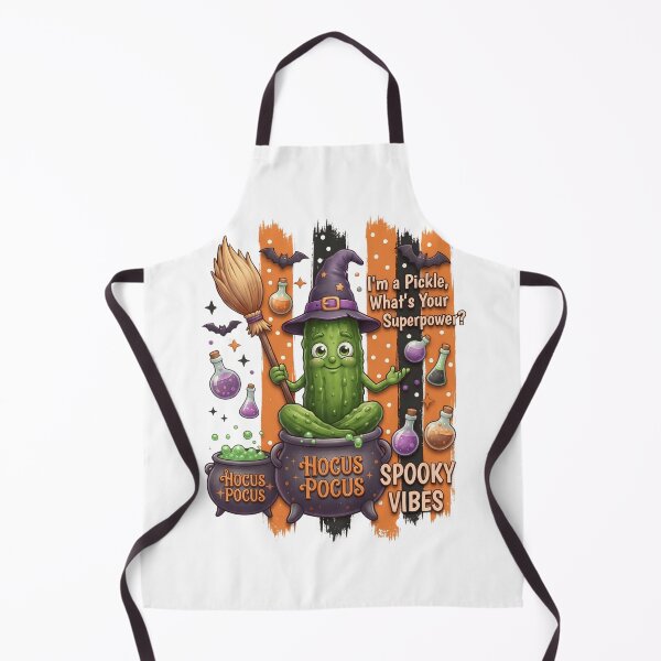 Item preview, Funny Pickle Witch Halloween Design designed and sold by Basma Designs | Retro, Kawaii Shirts & Stickers.