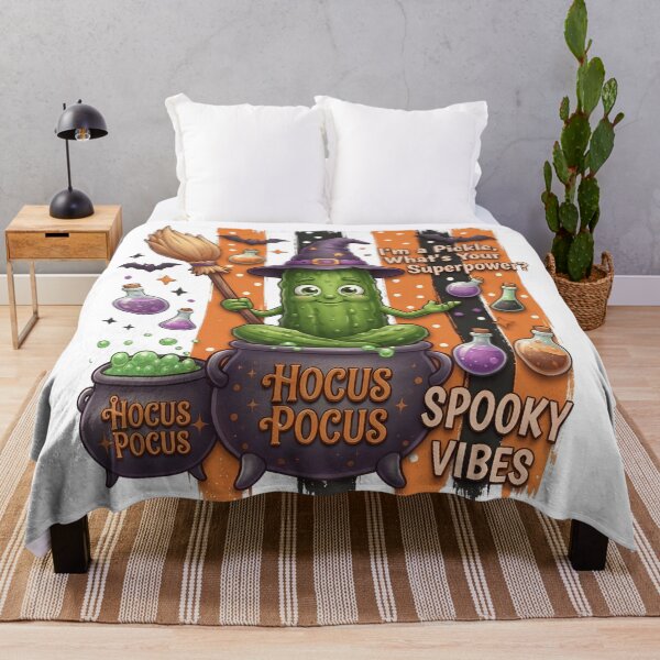 Item preview, Funny Pickle Witch Halloween Design designed and sold by Basma Designs | Retro, Kawaii Shirts & Stickers.