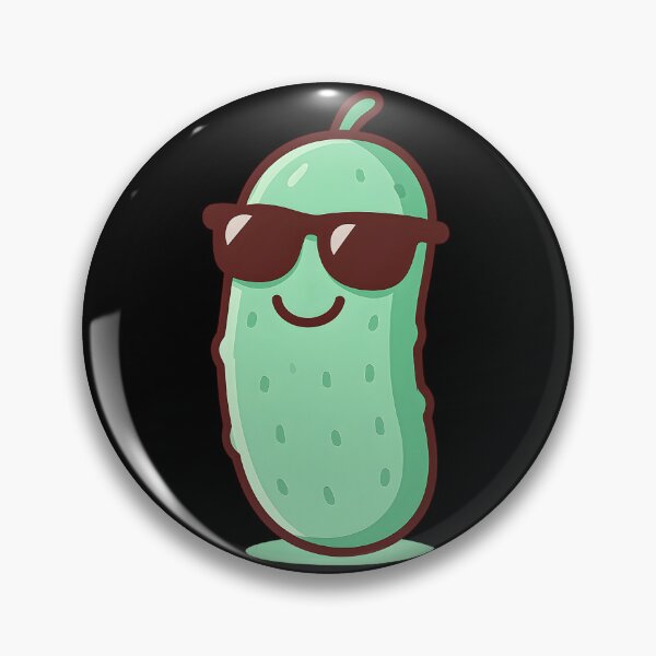 Item preview, Cute Pickle with Sunglasses | Funny Pickle Lover Art designed and sold by Basma Designs | Retro, Kawaii Shirts & Stickers.