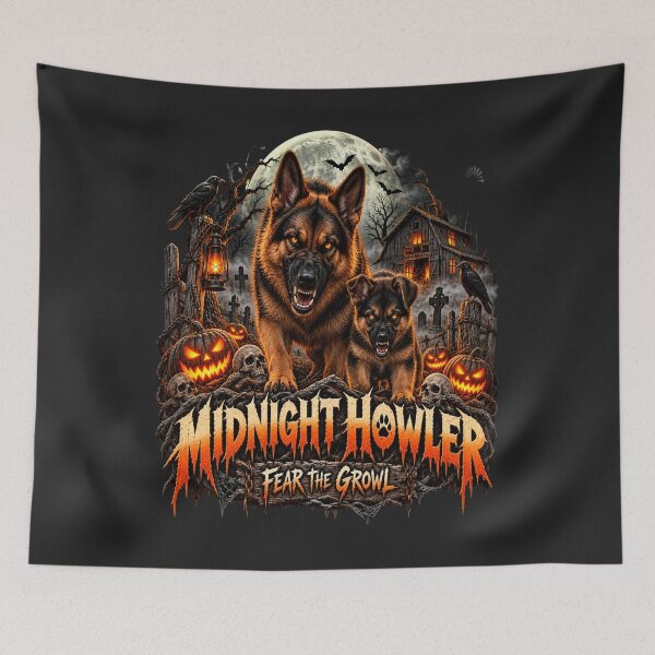 Item preview, Midnight Howler Fear the Growl designed and sold by PawPlanetPro.