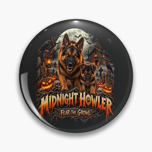 Item preview, Midnight Howler Fear the Growl designed and sold by PawPlanetPro.