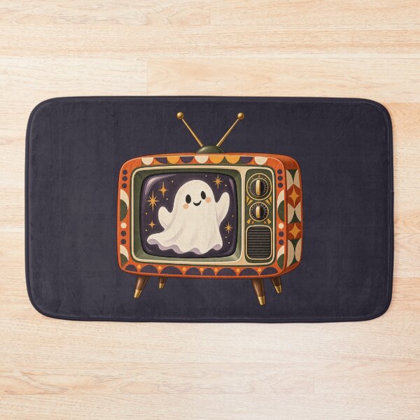 Item preview, Retro Halloween Ghost Television designed and sold by AliAltinelArt.