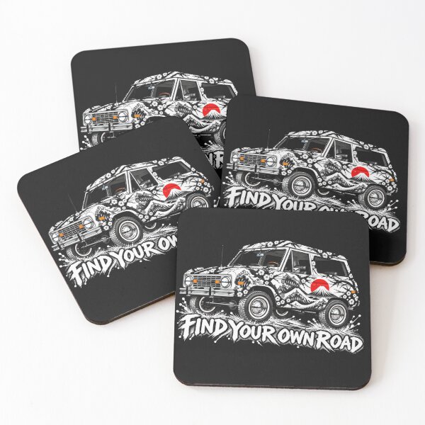 Item preview, Find Your Own Road – Japanese Art 4x4　white designed and sold by KASUMINK.