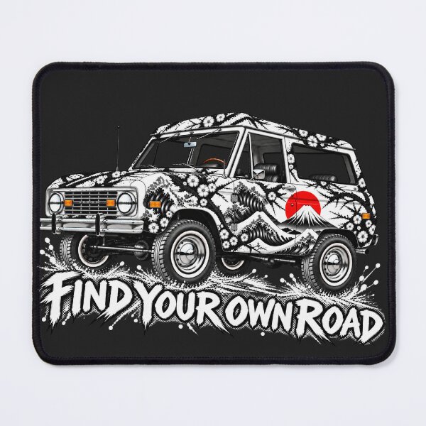 Item preview, Find Your Own Road – Japanese Art 4x4 white designed and sold by KASUMINK.