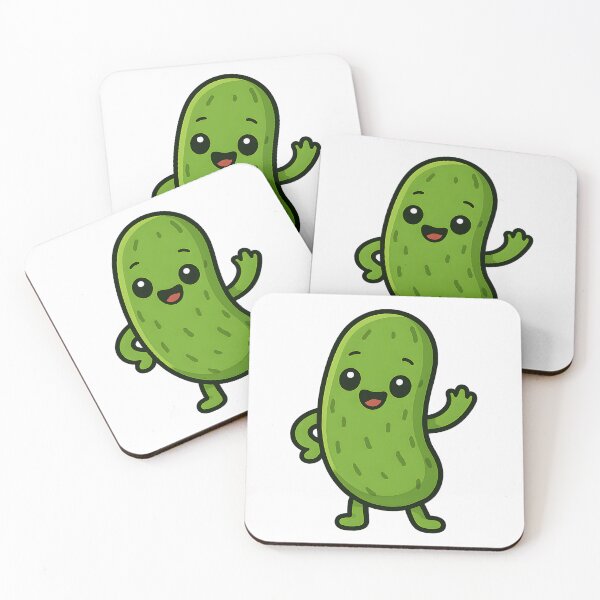 Item preview, Cute Pickle Character | Funny Pickle Lover Art designed and sold by Basma Designs | Retro, Kawaii Shirts & Stickers.