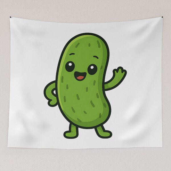 Item preview, Cute Pickle Character | Funny Pickle Lover Art designed and sold by Basma Designs | Retro, Kawaii Shirts & Stickers.