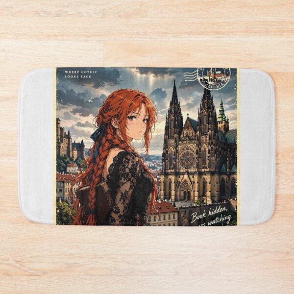 Item preview, Czech Republic — St. Vitus Cathedral — A Mysterious Evening Inside Prague's Gothic Heart designed and sold by DibujandoPorfa.