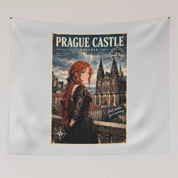 Item preview, Czech Republic — St. Vitus Cathedral — A Mysterious Evening Inside Prague's Gothic Heart designed and sold by DibujandoPorfa.