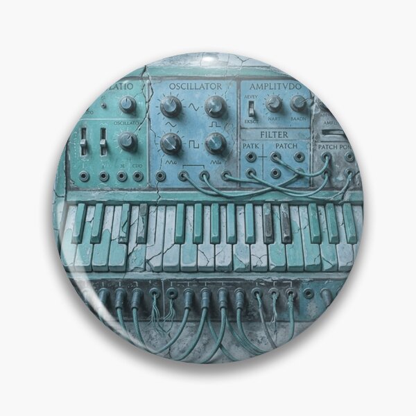 Item preview, Pompeii Synthesizer Ice Blue Relic - Ancient Roman Fresco designed and sold by codex antique.