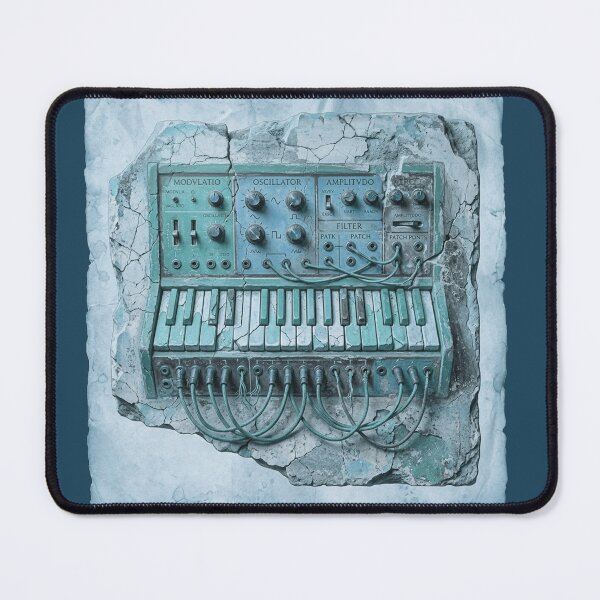 Item preview, Pompeii Synthesizer Ice Blue Relic - Ancient Roman Fresco designed and sold by codex antique.
