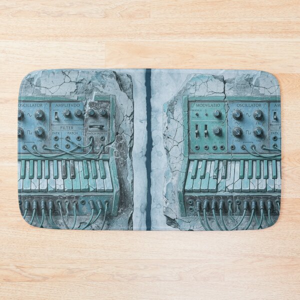 Item preview, Pompeii Synthesizer Ice Blue Relic - Ancient Roman Fresco designed and sold by codex antique.