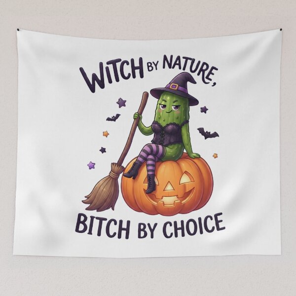 Item preview, Pickle Witch Halloween – Witch by Nature designed and sold by Basma Designs | Retro, Kawaii Shirts & Stickers.