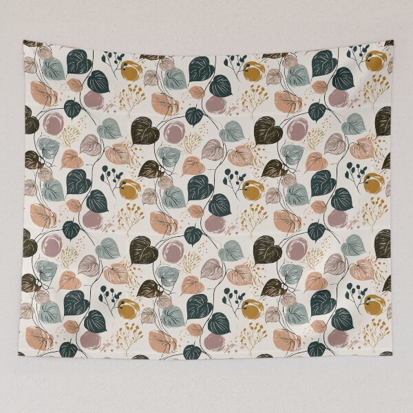 Item preview, Blooming Pothos Texture  - Retro Flower Floral - Anniversary Gifts For Him designed and sold by RoyalStarsPatts.