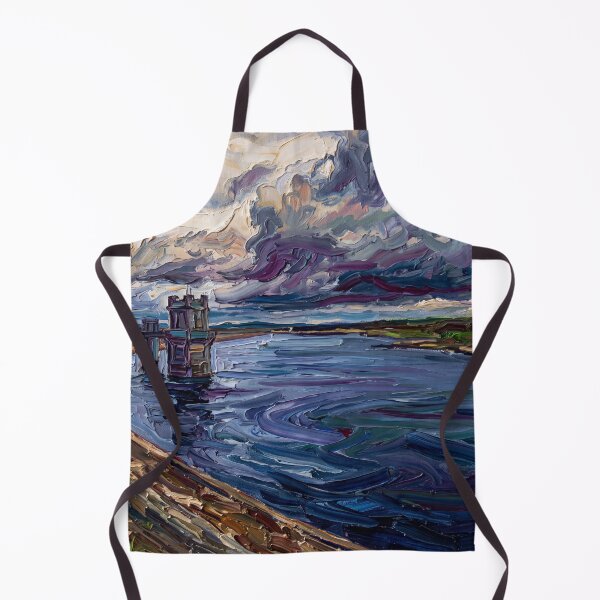 Item preview, Warland Reservoir Impasto Landscape designed and sold by ArtworkNorth.
