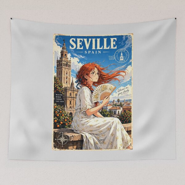 Item preview, Spain — Seville Cathedral — A Warm Andalusian Afternoon of Romance and Laughter designed and sold by DibujandoPorfa.