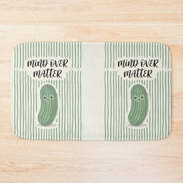 Item preview, Mind Over Matter Cute Pickle designed and sold by Basma Designs | Retro, Kawaii Shirts & Stickers.