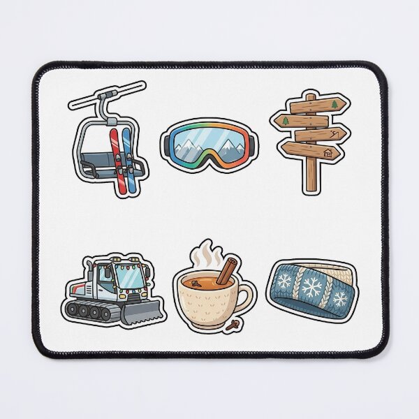 Item preview, Ski Resort Winter Sticker Pack - Snowy Mountain Sports Collection designed and sold by SimpleP.