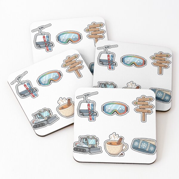 Item preview, Ski Resort Winter Sticker Pack - Snowy Mountain Sports Collection designed and sold by SimpleP.