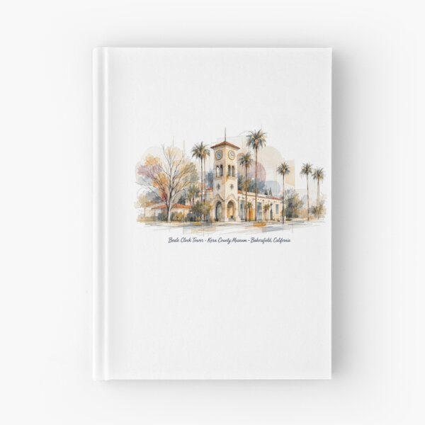Item preview, Beale Clock Tower in Line and Color — Bakersfield, California designed and sold by Russell Thorne.