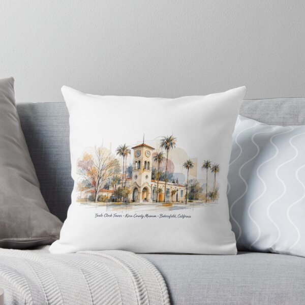 Item preview, Beale Clock Tower in Line and Color — Bakersfield, California designed and sold by Russell Thorne.