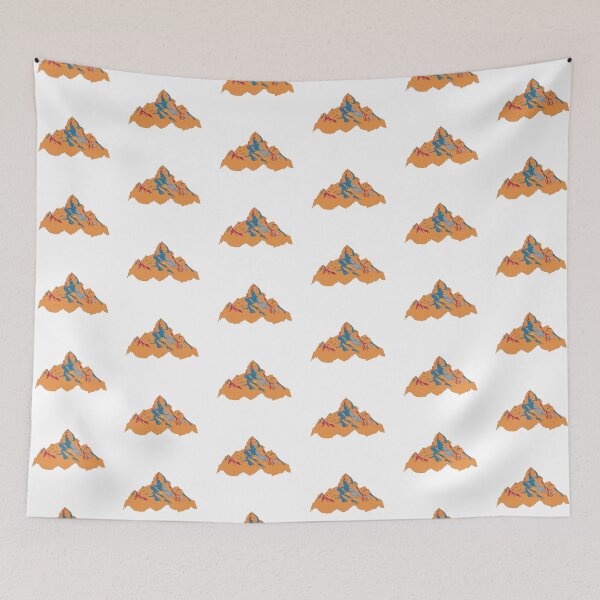 Item preview, Night Everest - Geometric Alpine Peak Art designed and sold by iampaulmorris.