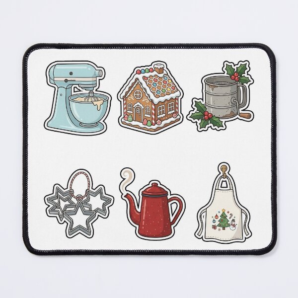Item preview, Vintage Christmas Bakehouse Sticker Pack - Retro Baking Essentials designed and sold by SimpleP.