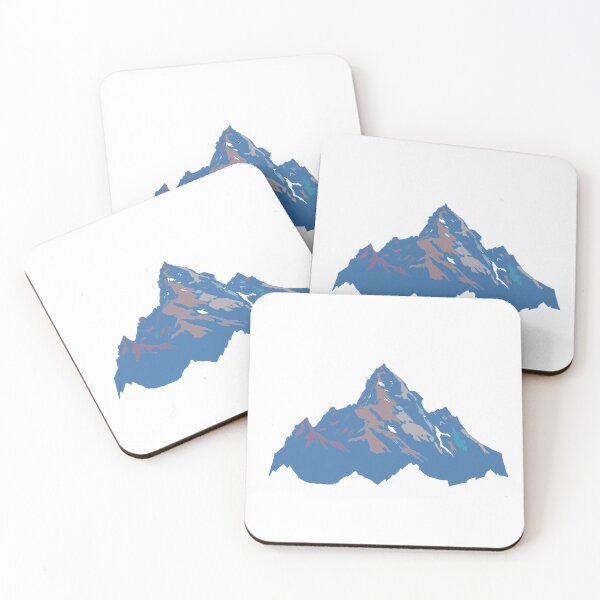 Item preview, Winter Blue Everest - Geometric Alpine Peak Art designed and sold by iampaulmorris.