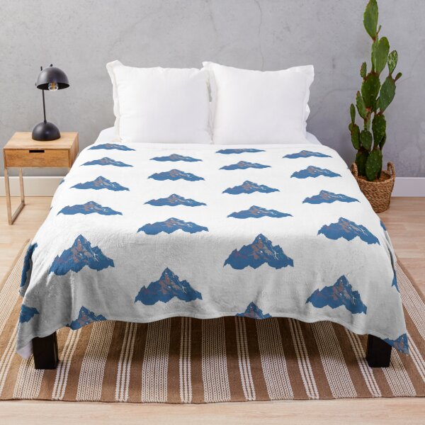Item preview, Winter Blue Everest - Geometric Alpine Peak Art designed and sold by iampaulmorris.