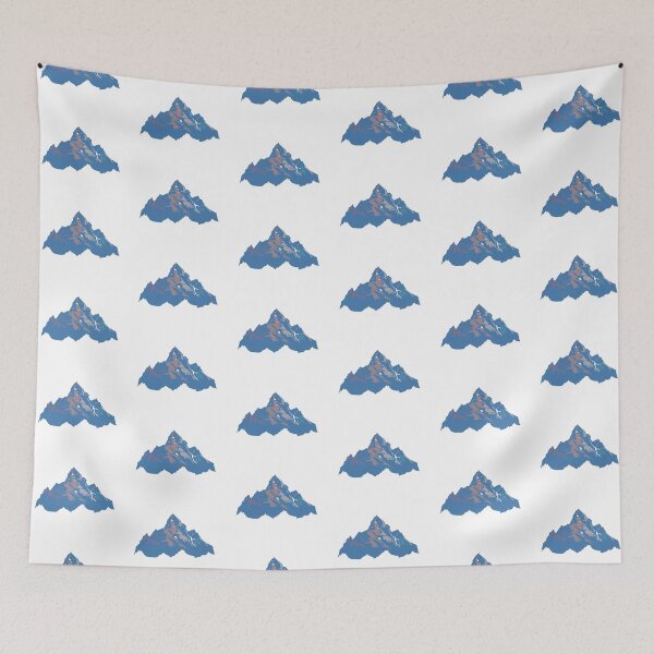 Item preview, Winter Blue Everest - Geometric Alpine Peak Art designed and sold by iampaulmorris.