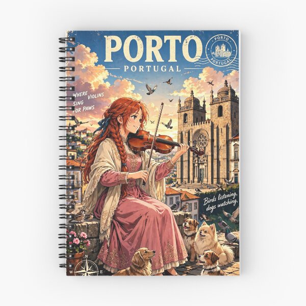 Item preview, Portugal — Porto Cathedral — A Romantic Sunset Over the Old Streets of Porto designed and sold by DibujandoPorfa.