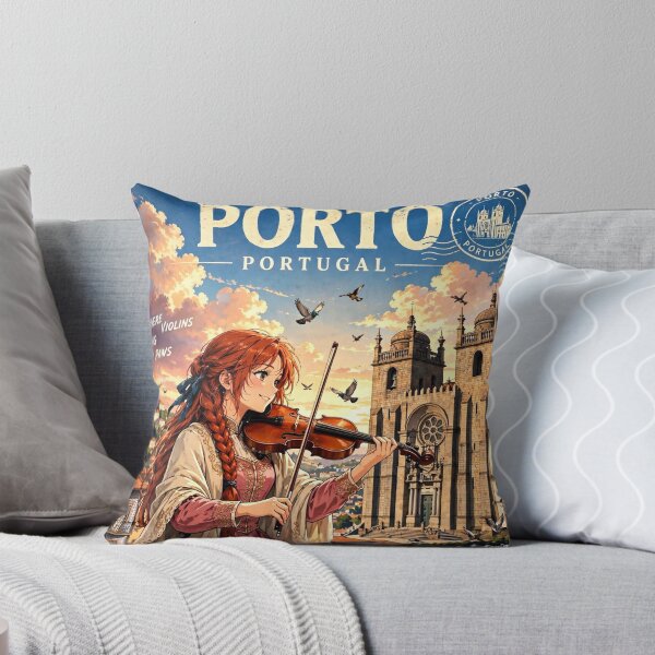 Item preview, Portugal — Porto Cathedral — A Romantic Sunset Over the Old Streets of Porto designed and sold by DibujandoPorfa.