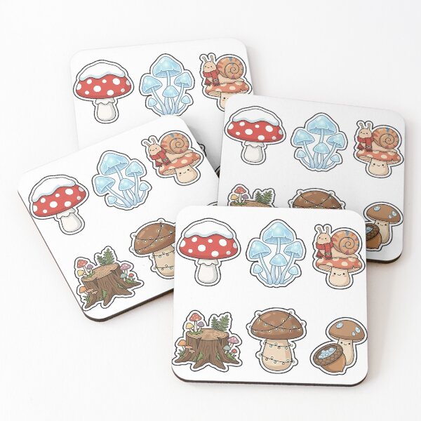 Item preview, Enchanted Winter Forest Mushroom Sticker Pack - Magical Fungi Set designed and sold by SimpleP.
