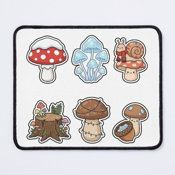 Item preview, Enchanted Winter Forest Mushroom Sticker Pack - Magical Fungi Set designed and sold by SimpleP.