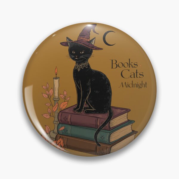 Item preview, Gothic Black Cat Book Lover designed and sold by ChicTrendz.