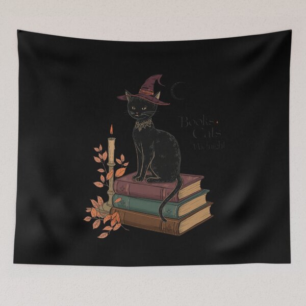 Item preview, Gothic Black Cat Book Lover designed and sold by ChicTrendz.