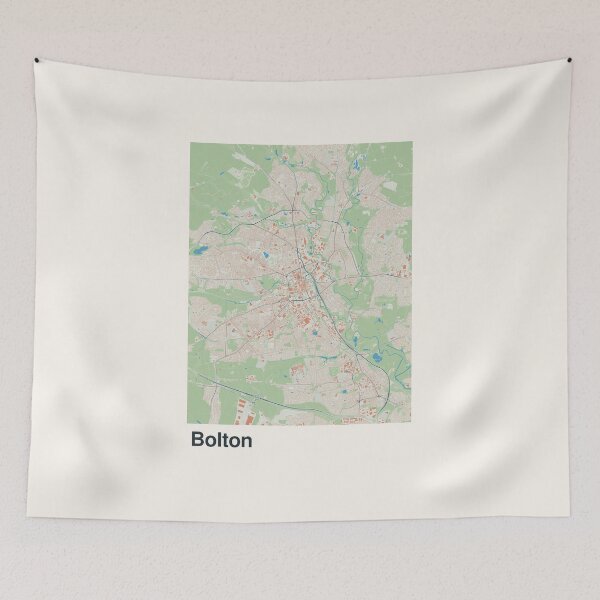 Item preview, Bolton Minimalistic Map Art designed and sold by MapsNerd.