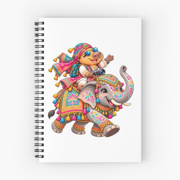 Item preview, Cute India Capybara Riding an Elephant – Colorful Travel Adventure designed and sold by CapybaraTravels.