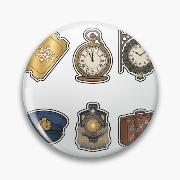 Item preview, Polar Express Railway Station Sticker Pack - Nostalgic Train Journey designed and sold by SimpleP.