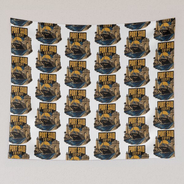 Item preview, Port Said Egypt Vintage Travel Tourism designed and sold by TravelersGems.