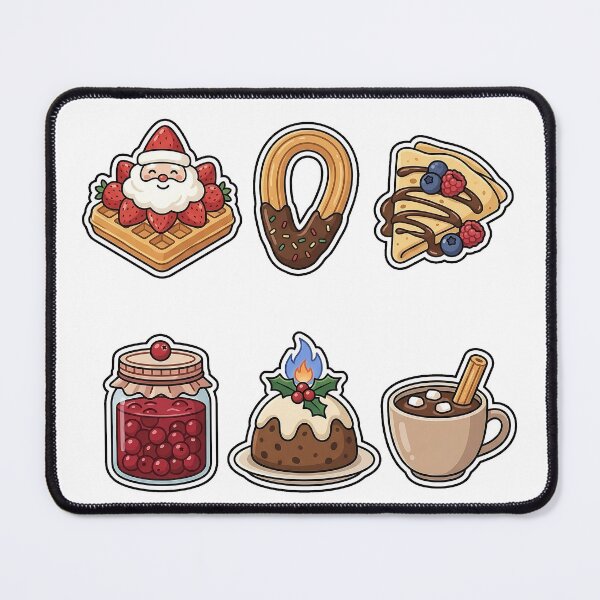 Item preview, Sweet Christmas Waffle & Dessert Sticker Pack - Holiday Pastry Treats designed and sold by SimpleP.