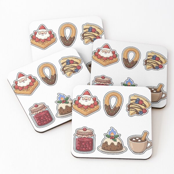 Item preview, Sweet Christmas Waffle & Dessert Sticker Pack - Holiday Pastry Treats designed and sold by SimpleP.