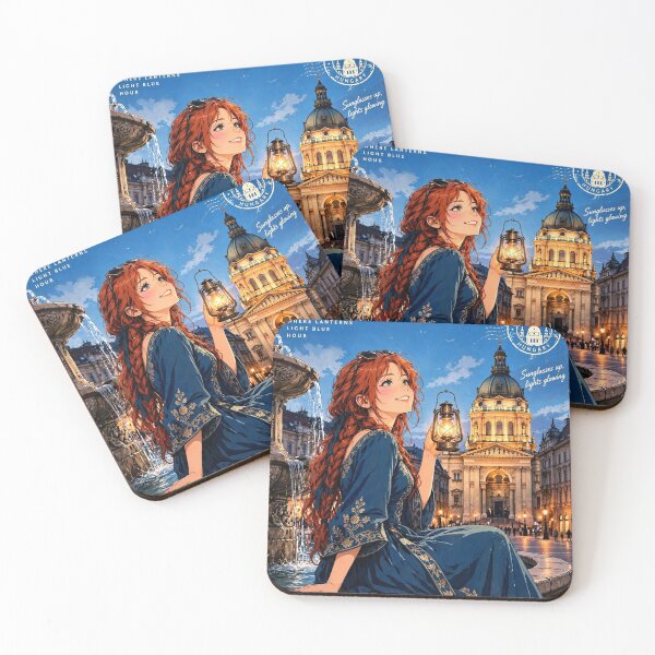 Item preview, Hungary — St. Stephen's Basilica — A Magical Blue-Hour Evening in Budapest designed and sold by DibujandoPorfa.