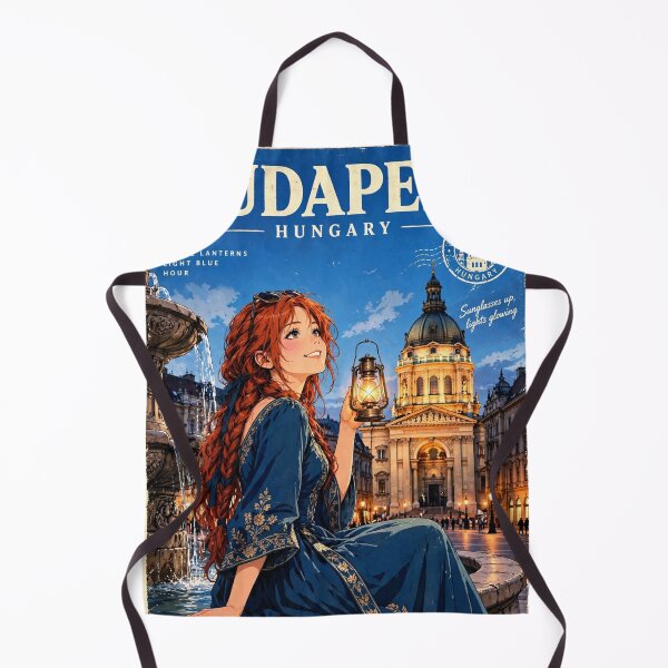 Item preview, Hungary — St. Stephen's Basilica — A Magical Blue-Hour Evening in Budapest designed and sold by DibujandoPorfa.
